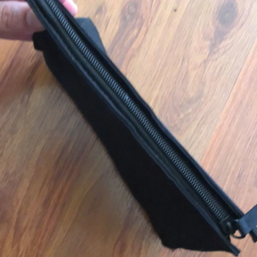 MAC Cosmetics black and purple bag.